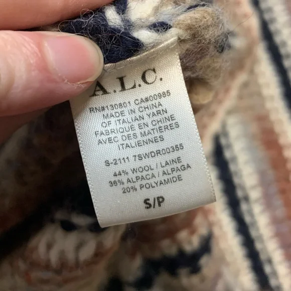 A.L.C. Multicolor Striped Long Sleeve Dress - Picture 9 of 9